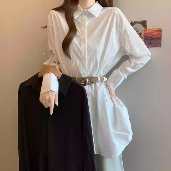 Plus Size Long Sleeve Tunic Shirt