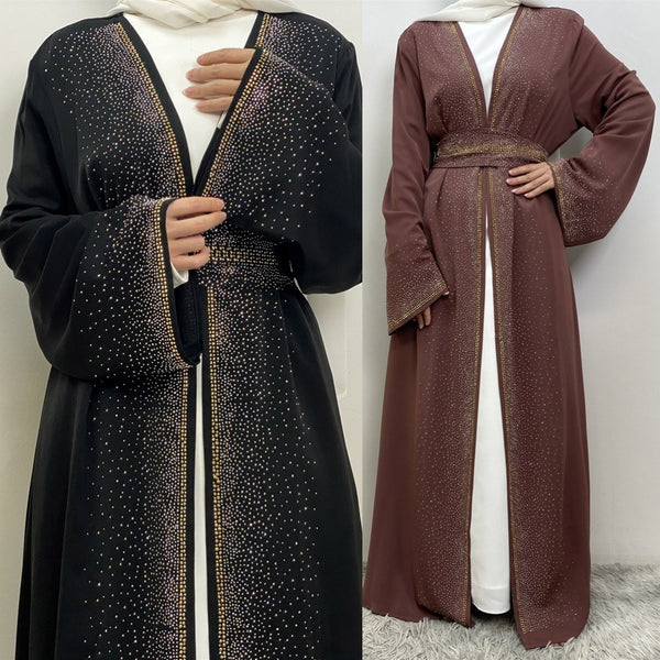 Plus Size Luxury Diamante Muslimah Jacket