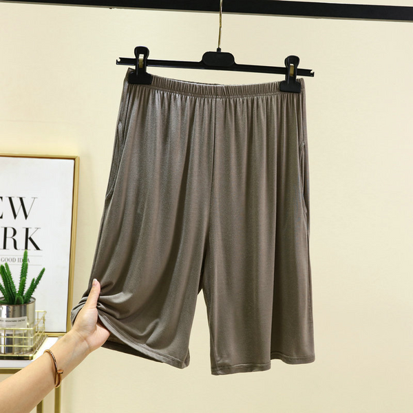 Plus Size Male Modal Home Shorts With Pockets