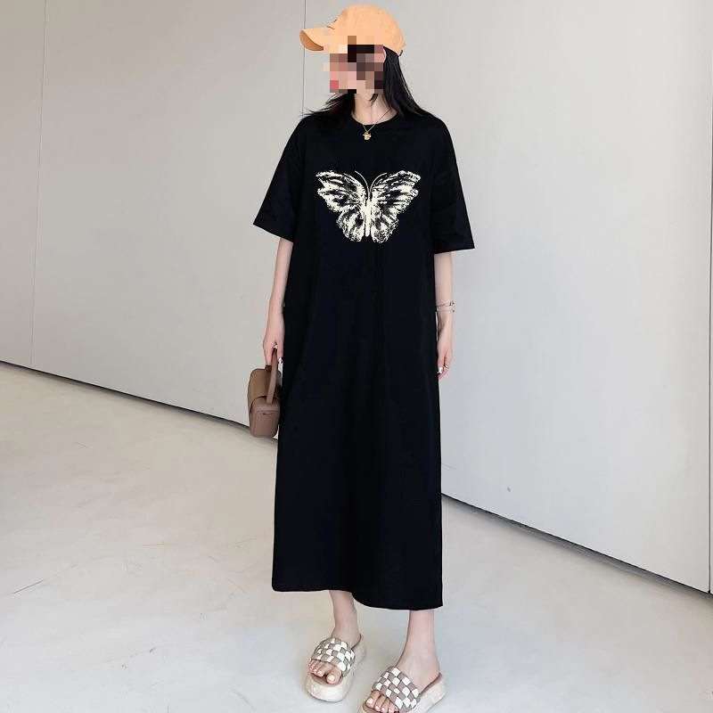 Plus Size Modern Cartoon T Shirt Dress (Extra Big Size) – Pluspreorder