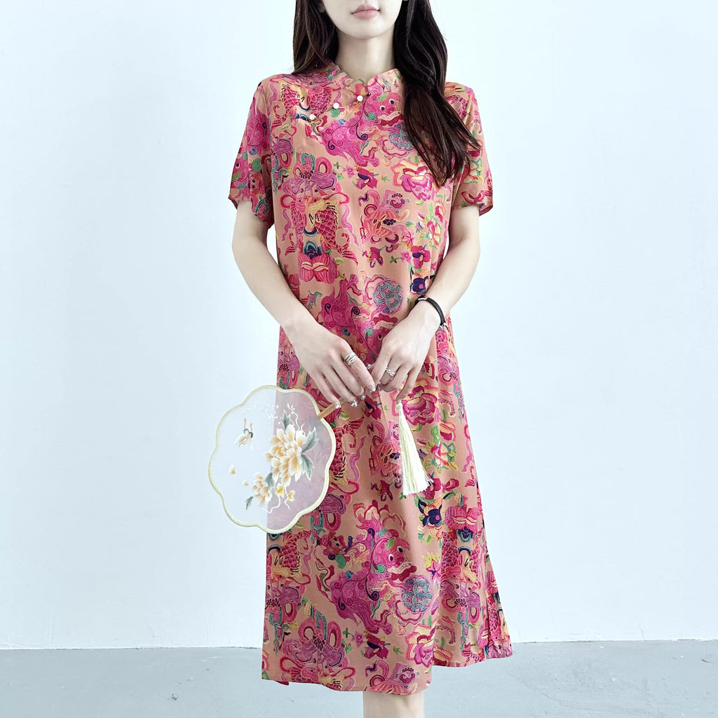 Plus Size Modern Cheongsam Dress