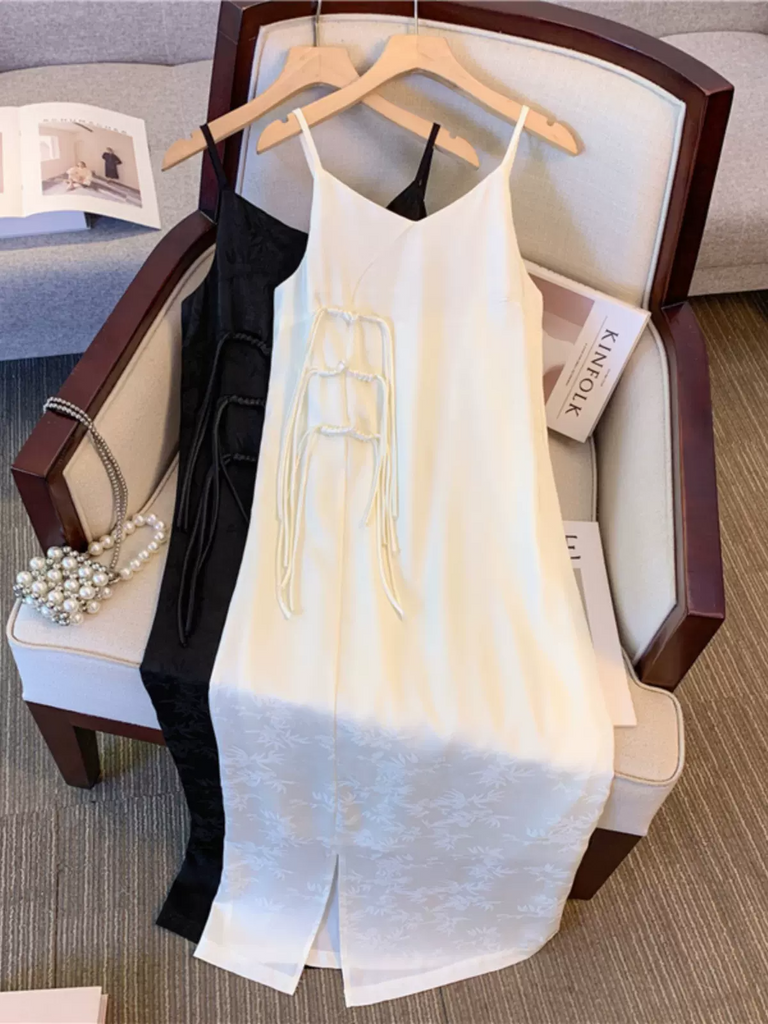 Plus Size Modern Cheongsam Thin Strap Dress
