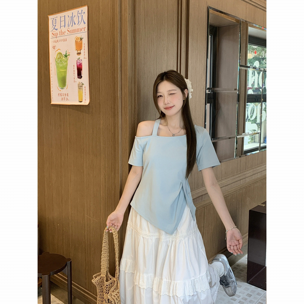 Plus Size Modern Cold Shoulder Tee