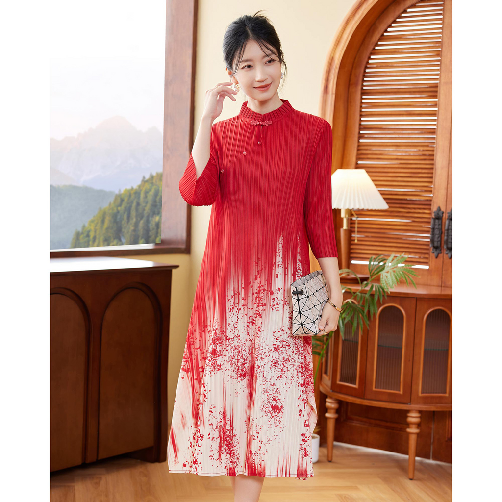 modern tunic dress Plus Size Modern Pleats Tunic / Dress + Pants – Pluspreorder