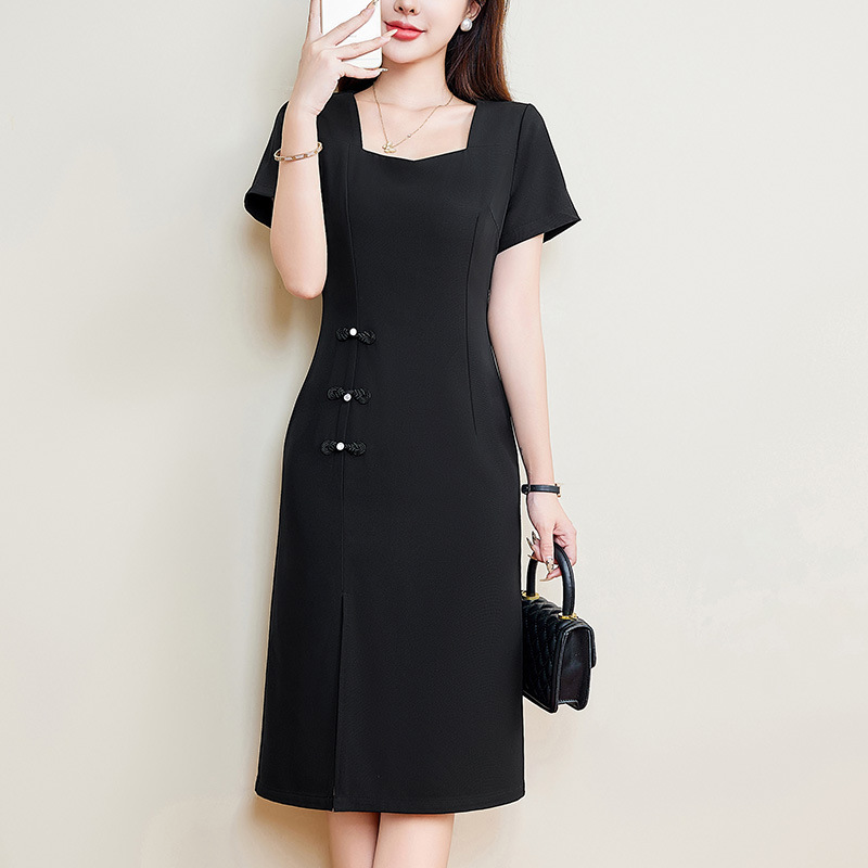 Plus Size Oriental Pencil Dress