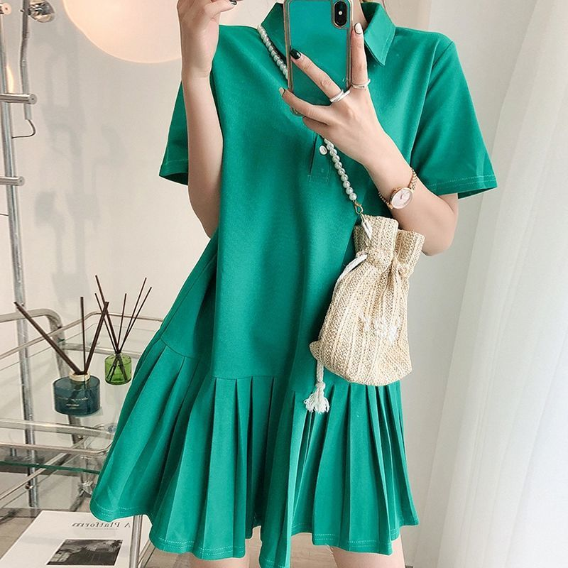 white shirt with dress White Linen Cotton Midi Shirt Dress with Button Front and Collar