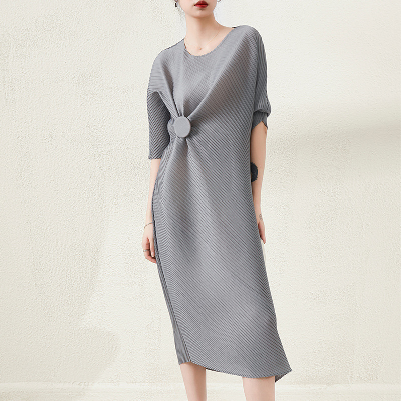Plus Size Pleats Artistic Dress