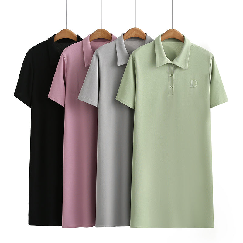 Plus Size Polo T Shirt Dress – Pluspreorder