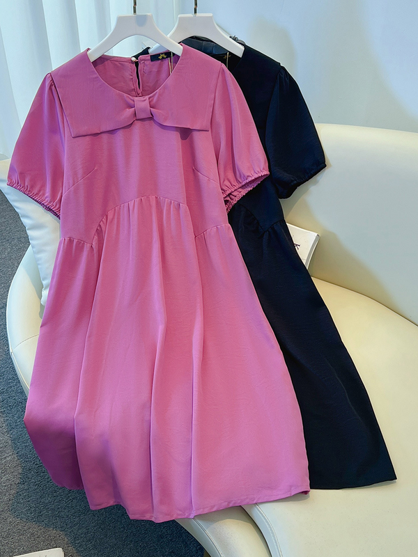 Plus Size Ribbon Babydoll Dress (EXTRA BIG SIZE)