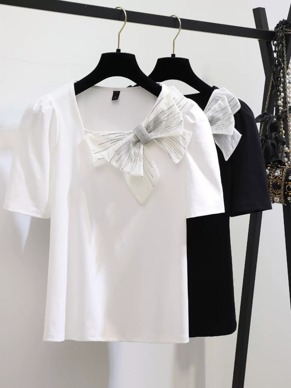 Plus Size Ribbon Blouse