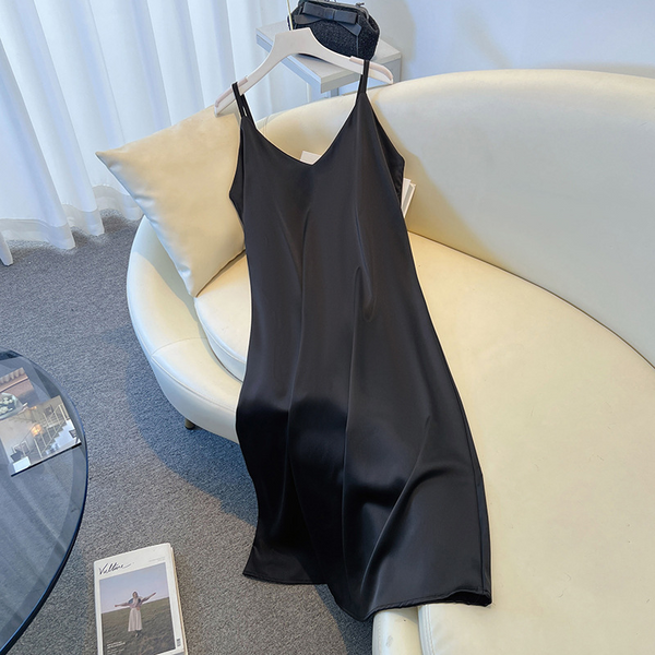 Plus Size Satin V Neck Slip Dress Extra Big Size Pluspreorder plus-size-satin-v-neck-slip-dress-extra-big-size-pluspreorder