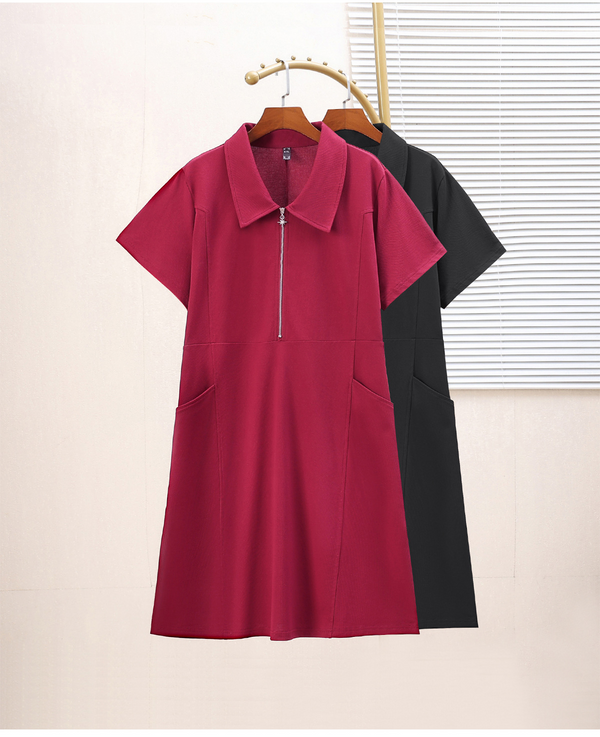 Plus Size Shirt Dress With Pockets (EXTRA BIG SIZE)