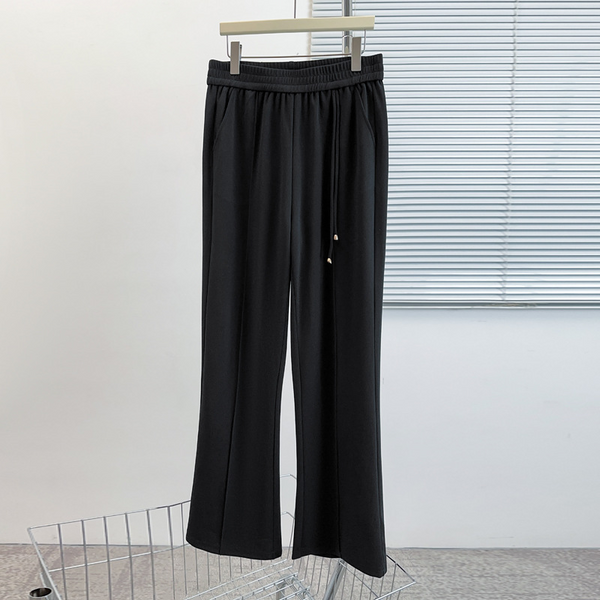 Plus Size Slip-On Bell Bottom Long Pants (Extra Big Size)