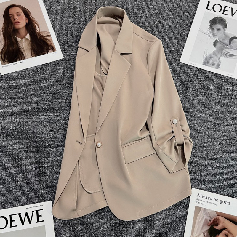 Plus Size Smooth Lightweight Tunic Blazer