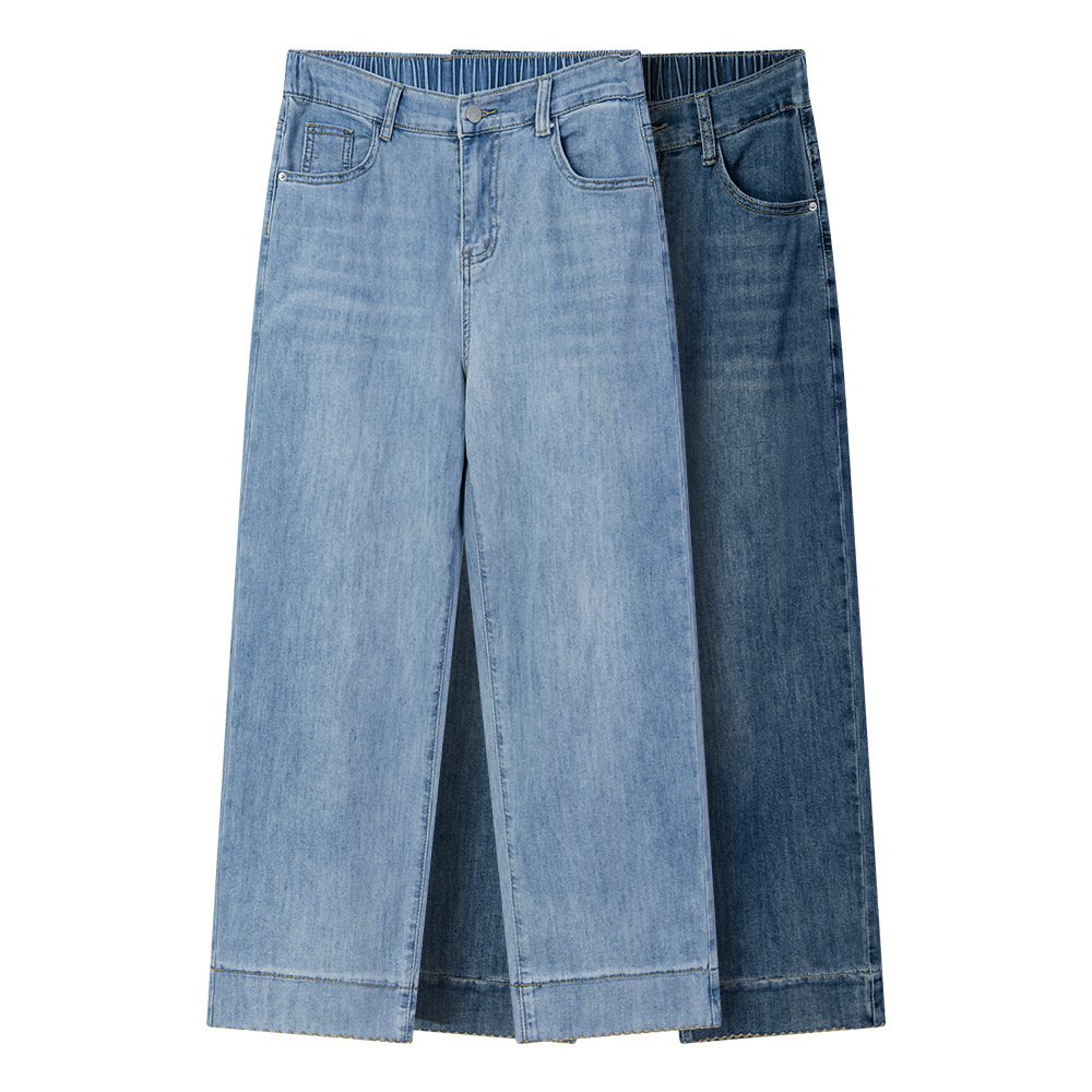 Plus Size Straight Leg Above Ankle Jeans