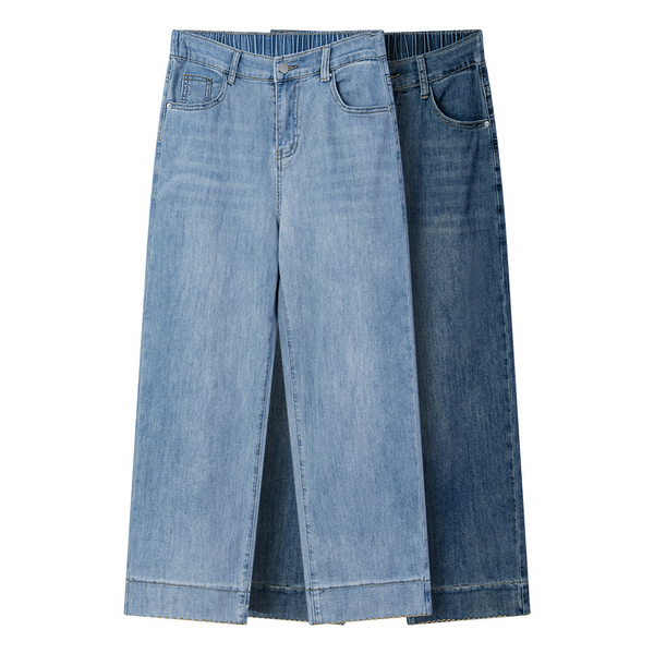 Plus Size Straight Leg Above Ankle Jeans