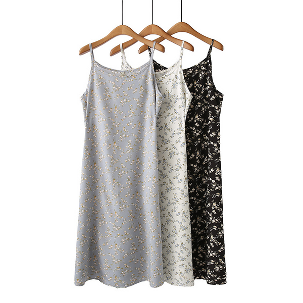 Plus Size Strap Floral Camisole Dress