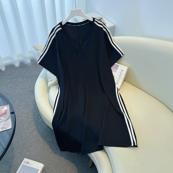 Plus Size Street Wear T Shirt Dress (EXTRA BIG SIZE)