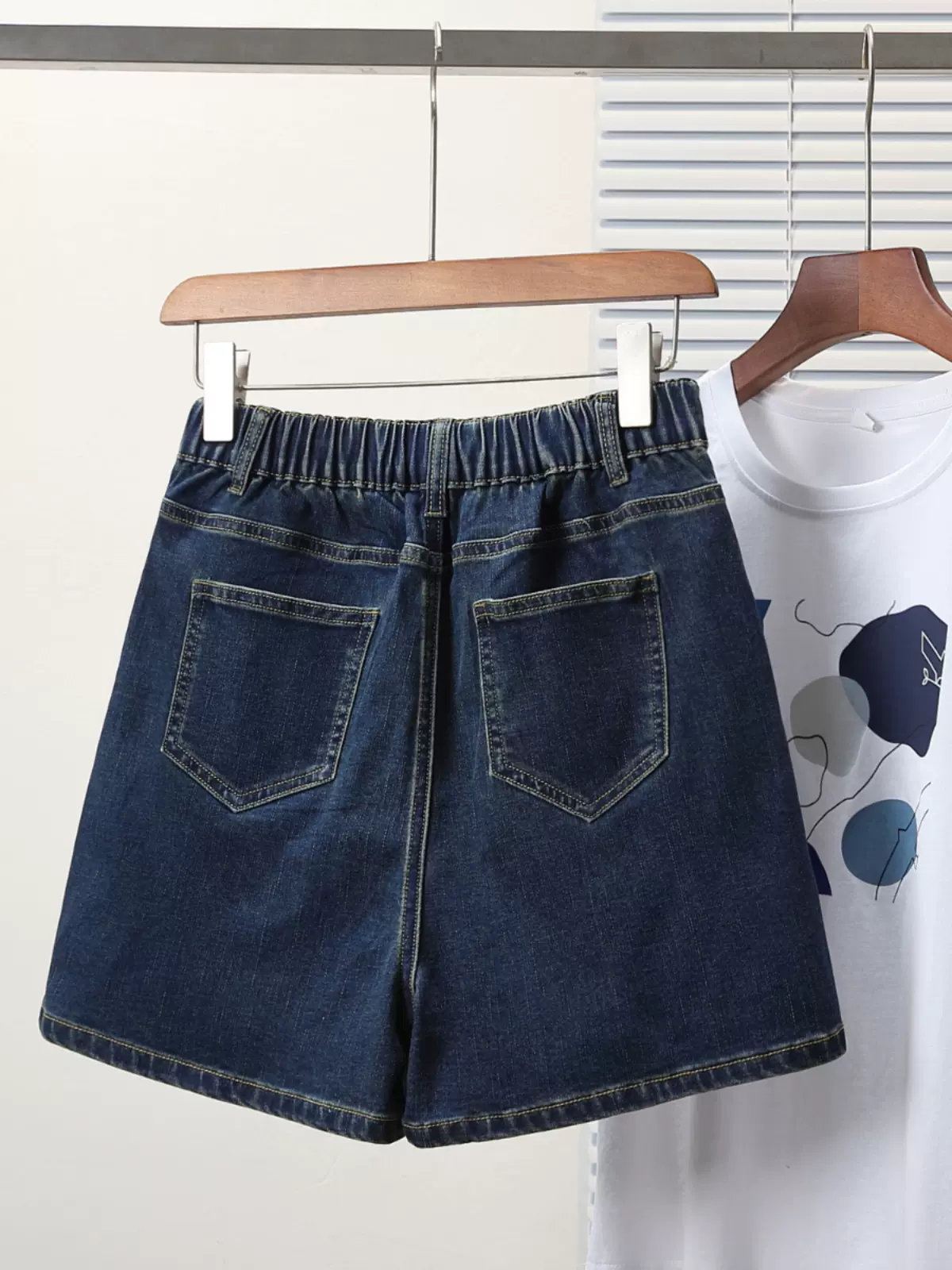Plus Size Stretch Denim Skorts – Pluspreorder