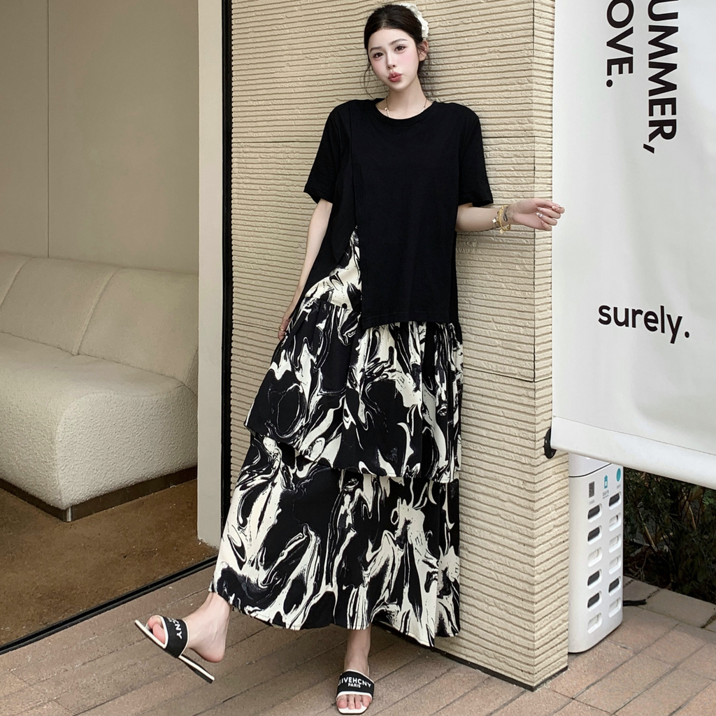 plus size tie dye shirt dress Women's Plus Size Tie Dye Sleeveless Beach Round Neck Casual Tank Sundresses