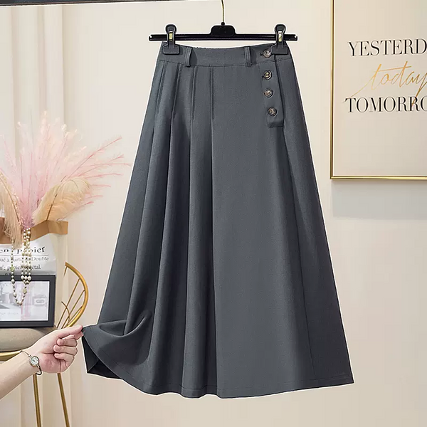 Plus Size Trouser Pleat Skirt