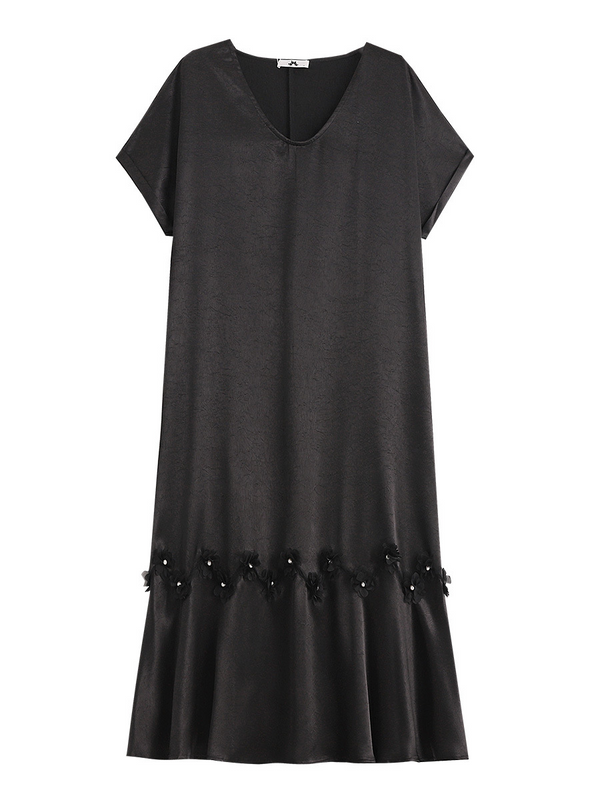 Plus Size V Neck Drop Waist Dress (EXTRA BIG SIZE) – Pluspreorder