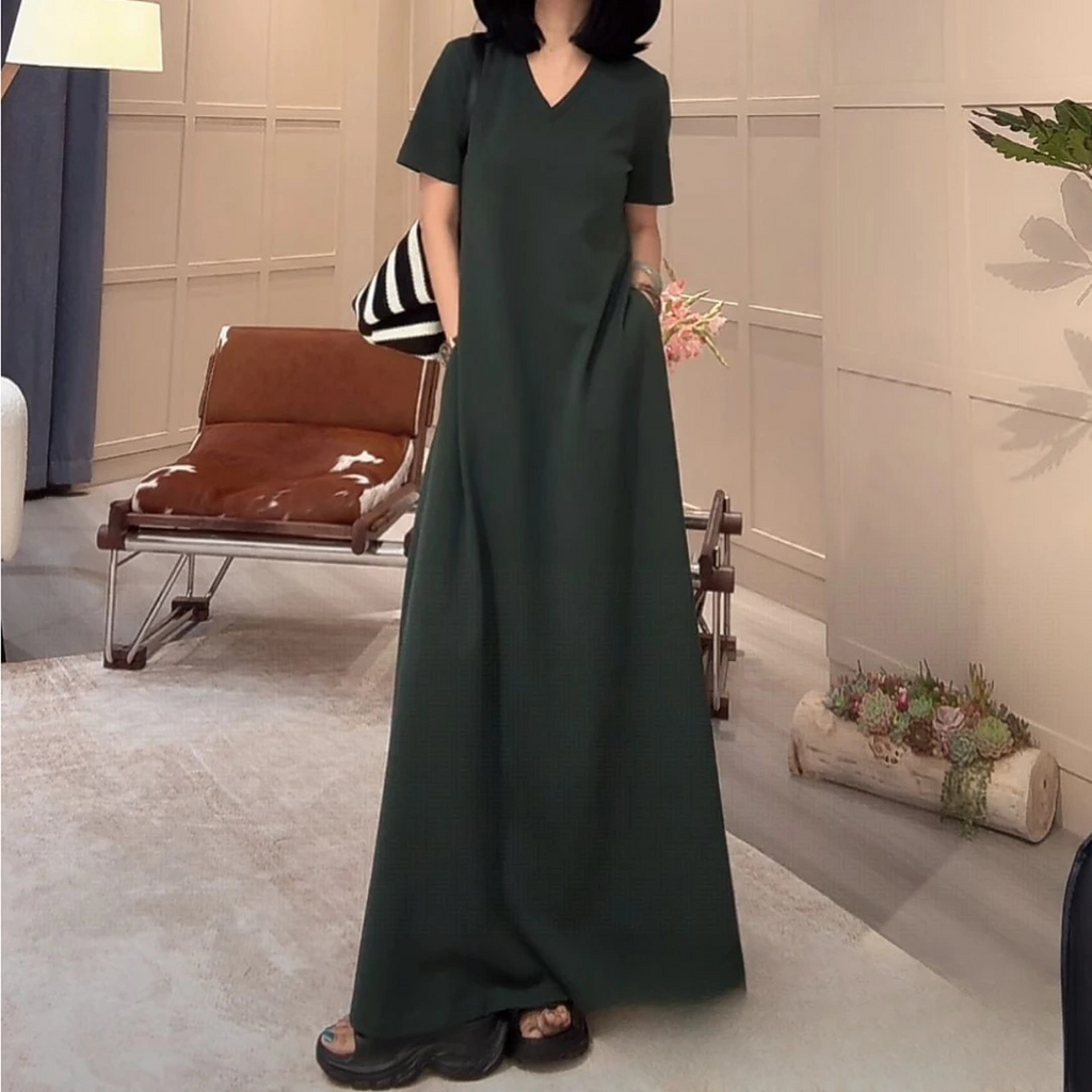 plus size v neck t shirt dress HswsEJ T Shirt Dresses for Women Summer Plus Size Midi Dresses Casual Short Sleeve V Neck Dress with Pockets Comfy Loose Work Dress Oversized Sexy Sundresses for Women Beach at Amazon Women's