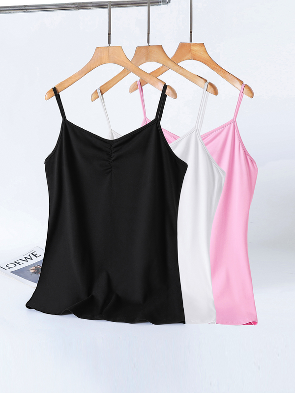 Plus Size V Neck Tank Top (Adjustable Strap Length) (EXTRA BIG SIZE)