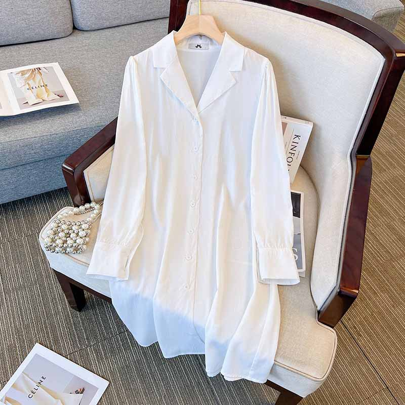Plus Size White Shirt Dress With Black Vest Dress (EXTRA BIG SIZE) –  Pluspreorder