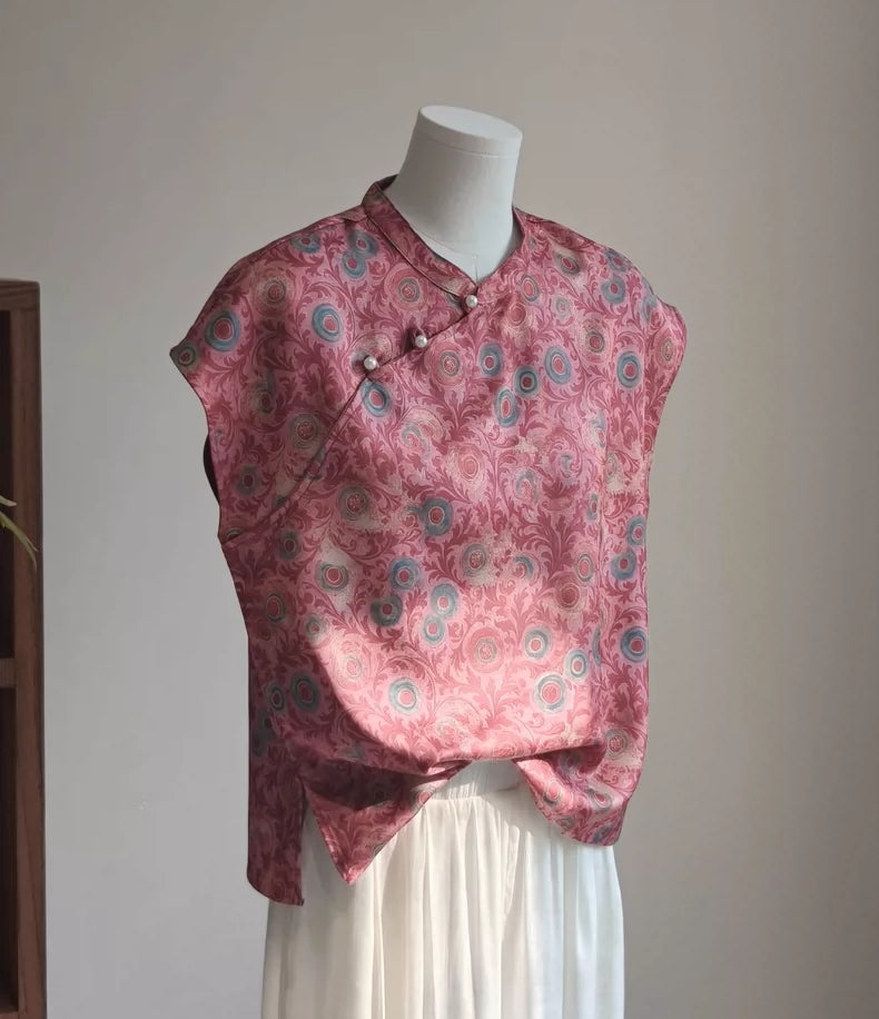 Plus Size Modern Pink Qipao Top – Pluspreorder