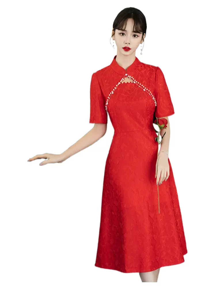 S-5Xl) Plus Size Vintage Formal Qipao Dress – Pluspreorder