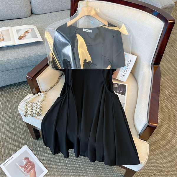 (XL-7XL) Plus Size Black Kpop Black Dress (EXTRA BIG SIZE) – Pluspreorder