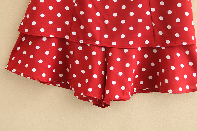 Red polka dot best sale shorts