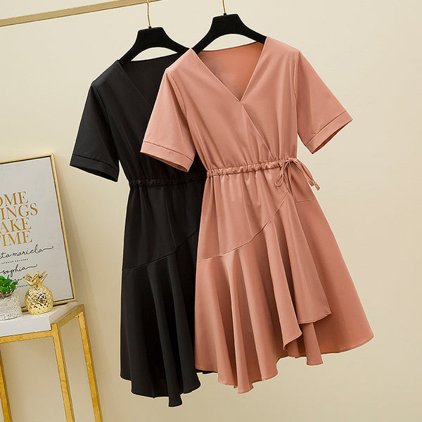Plus size wrap dress