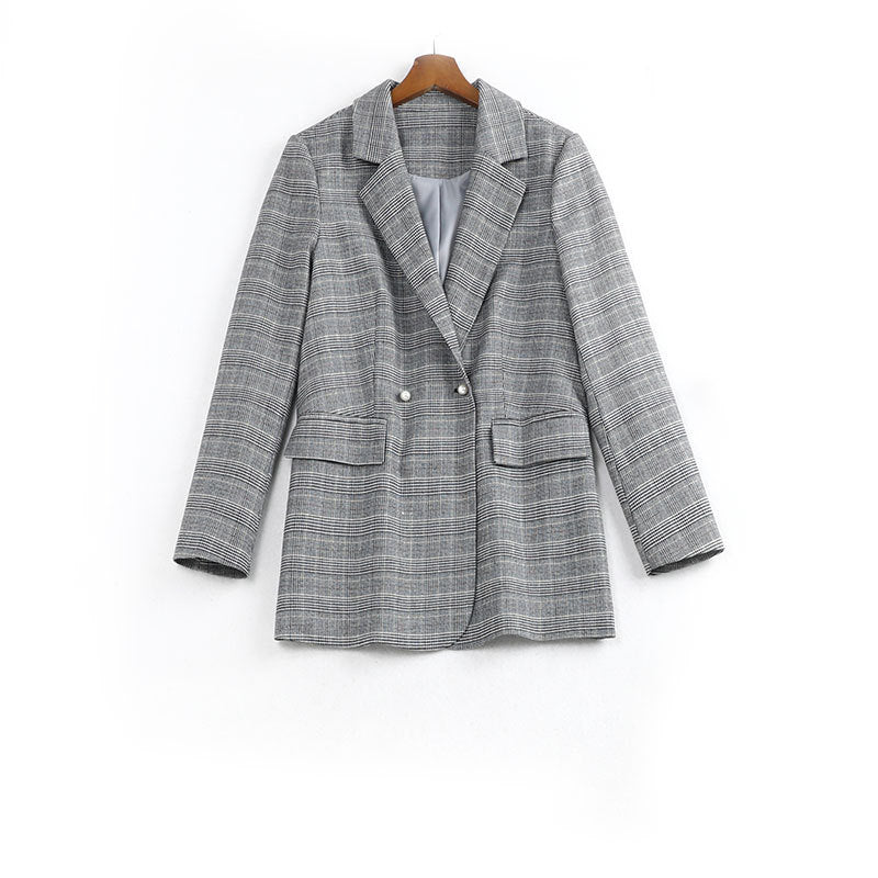 Plus size on sale houndstooth blazer