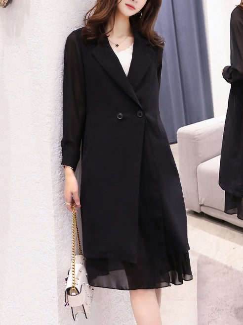 Tuxedo Loose Dress