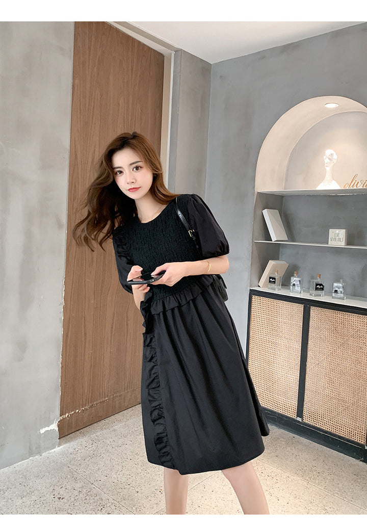 Plus Size Black Korean Babydoll Dress Pluspreorder Plus Size Black Korean Babydoll Dress Pluspreorder