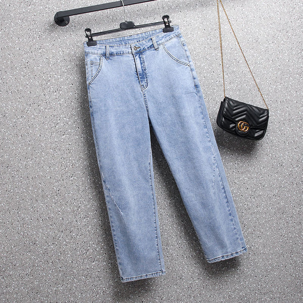 Plus Size Ankle Length Jeans