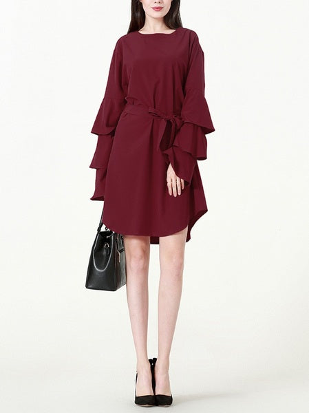 (M-7XL) Kierstyn Tier Sleeve Tunic Top/Dress