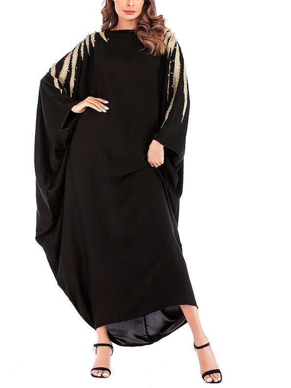 Moressa Golden Shine One-size-fits-all Batwing Maxi Dress Pluspreorder Moressa Golden Shine One-size-fits-all Batwing Maxi Dress Pluspreorder