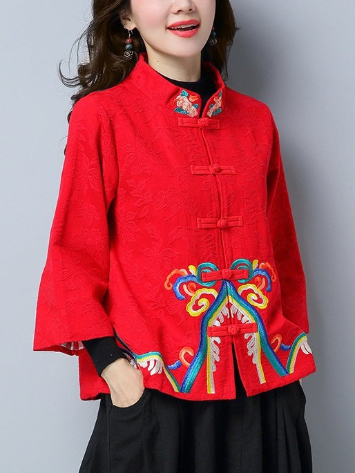 Marvina (Bust 104-116CM) Oriental Plus Size Cheongsam Qipao Jacket Top