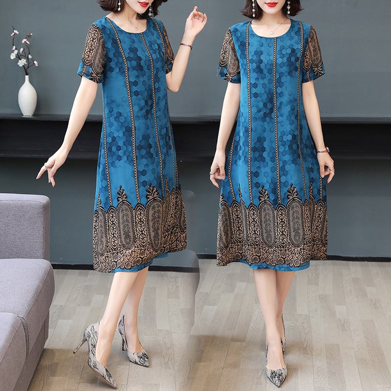 Lane Plus Size Print Shift Dress