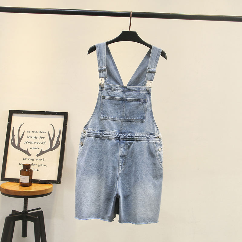 Janicia Plus Size Denim Dungarees Romper Playsuit (EXTRA BIG SIZE)