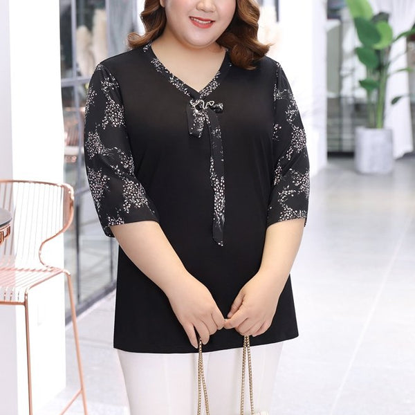 Plus Size Mid Sleeve Blouse (EXTRA BIG SIZE)