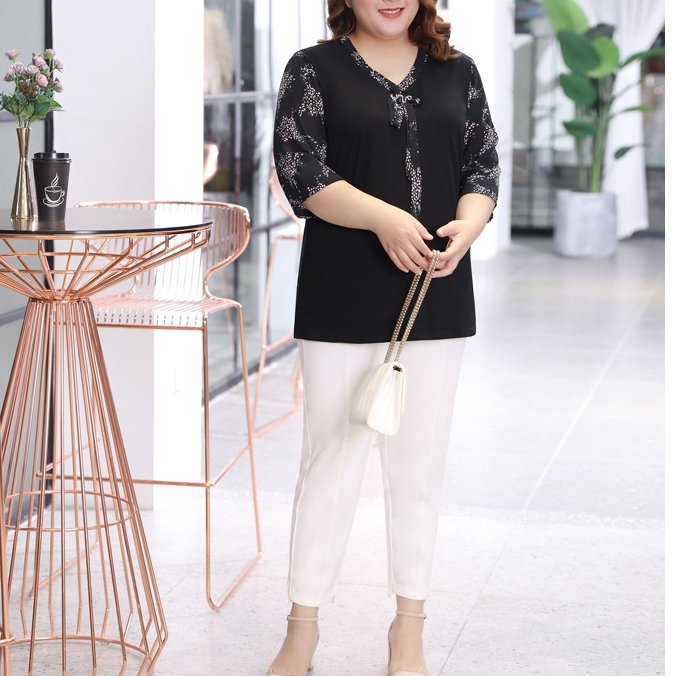 mid sleeve blouse