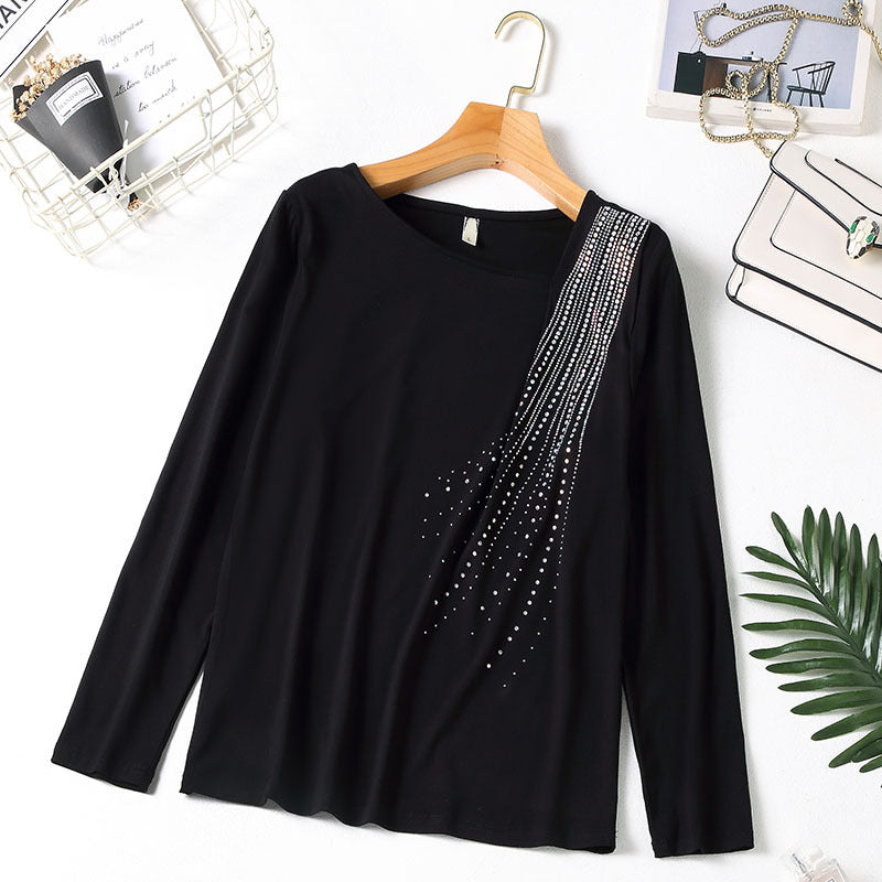 Kimbra Plus Size Embellished Long Sleeve Top