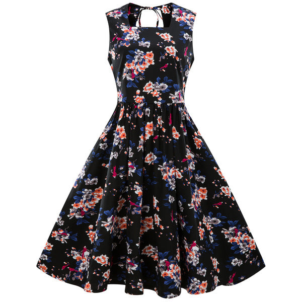 Milan Floral Sleeveless Dress