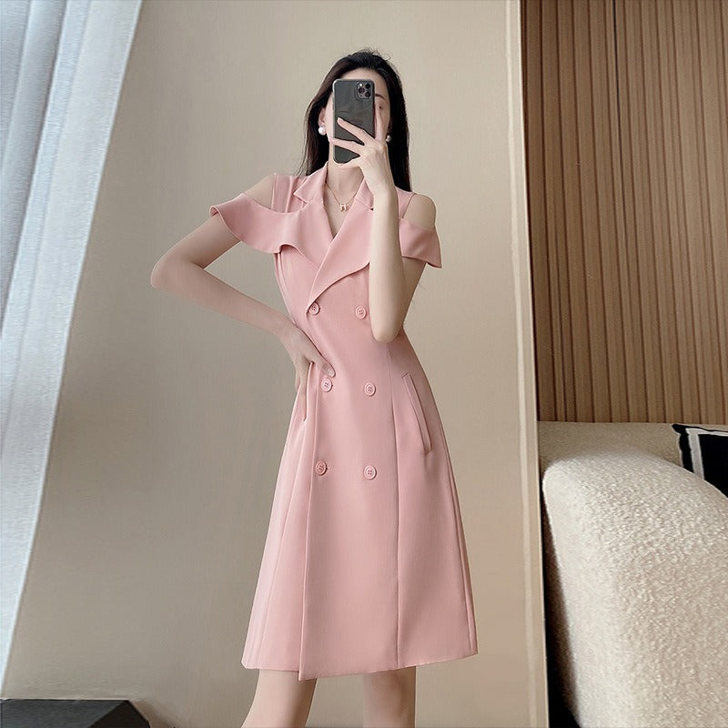 off the shoulder trench coat dress Downtown Diva Belted Trench Coat Midi Dress
