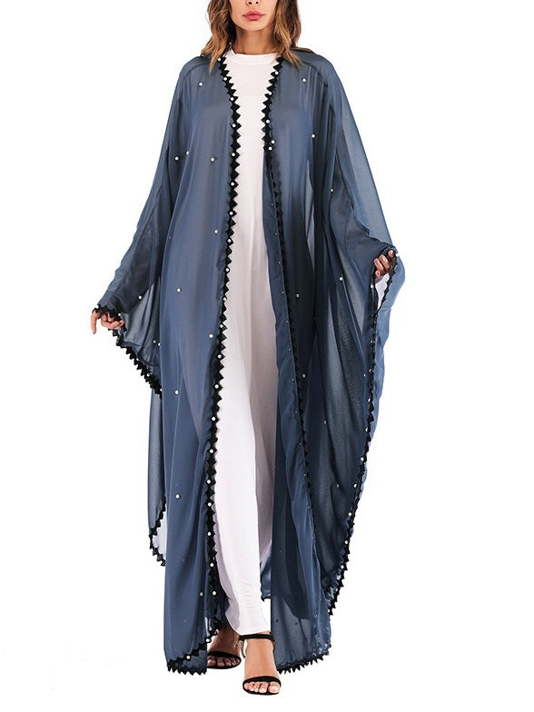 Morgana Pearl Adorned One-size-fits-all Cover Maxi Jacket