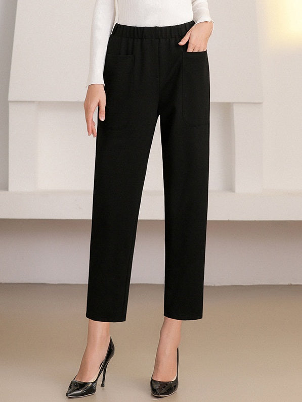 Krina Plus Size Smart Straight Leg Pants